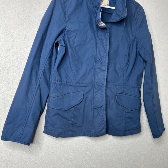 Aigle Jacket Women’s Medium 40 8/10 Blue Zip Front Snap Placket Made in France - Picture 3 of 15